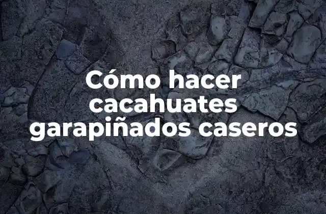 Cómo Hacer Cacahuates Garapiñados Caseros