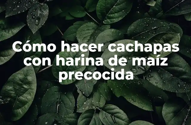 Cómo Hacer Cachapas con Harina de Maíz Precocida