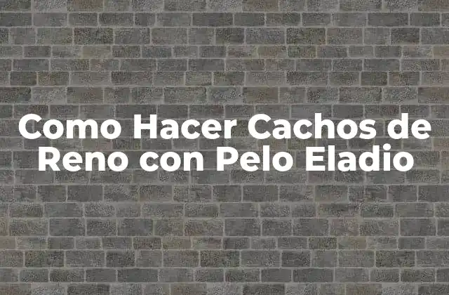 Como Hacer Cachos de Reno con Pelo Eladio 2 ¿Qué son los Cachos de Reno con Pelo Eladio?