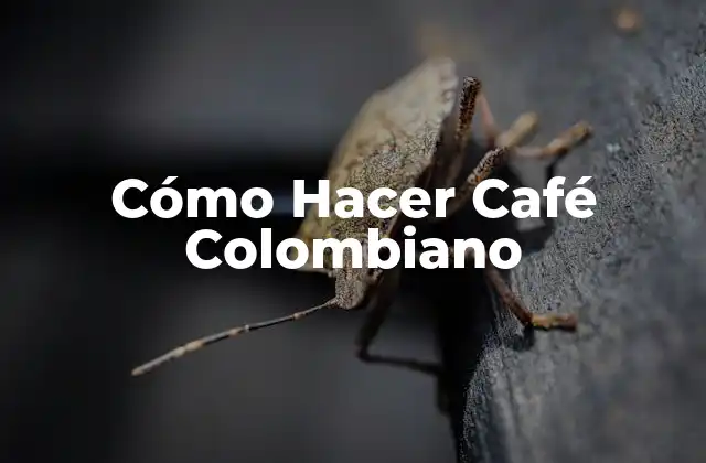 Cómo Hacer Café Colombiano 2 Cómo Hacer Café Colombiano