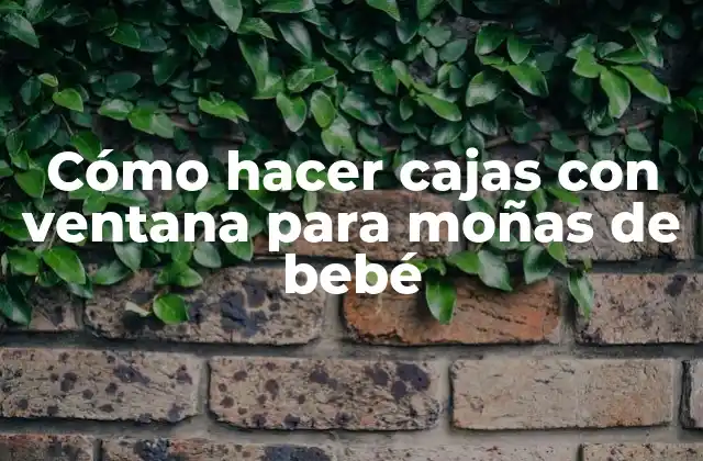 Cajas con ventana para moñas de bebé