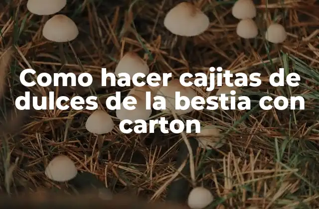 Como Hacer Cajitas de Dulces de la Bestia con Carton