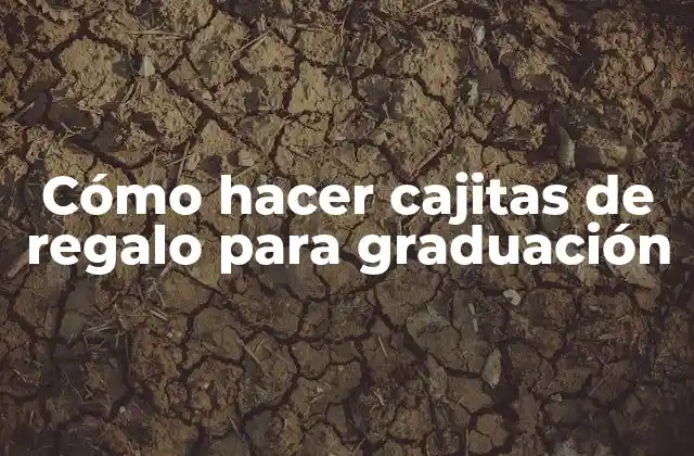 Cómo Hacer Cajitas de Regalo para Graduación