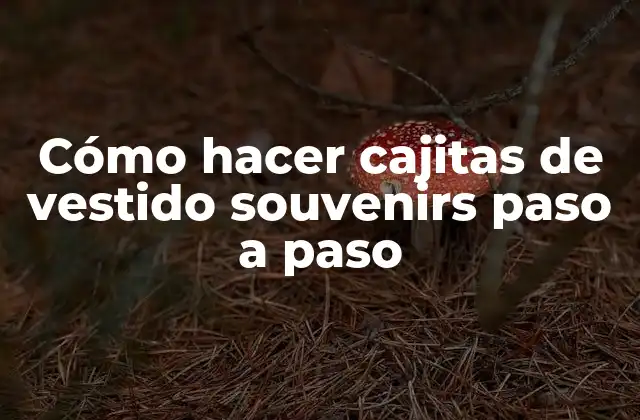 Cómo Hacer Cajitas de Vestido Souvenirs Paso a Paso