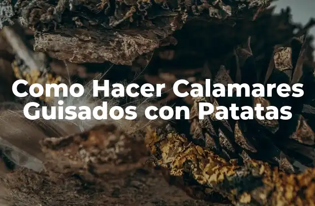 Como Hacer Calamares Guisados con Patatas