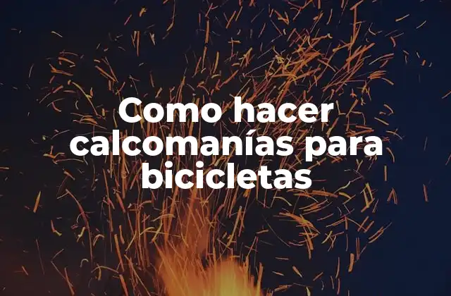 Como Hacer Calcomanías para Bicicletas 2 Calcomanías para bicicletas