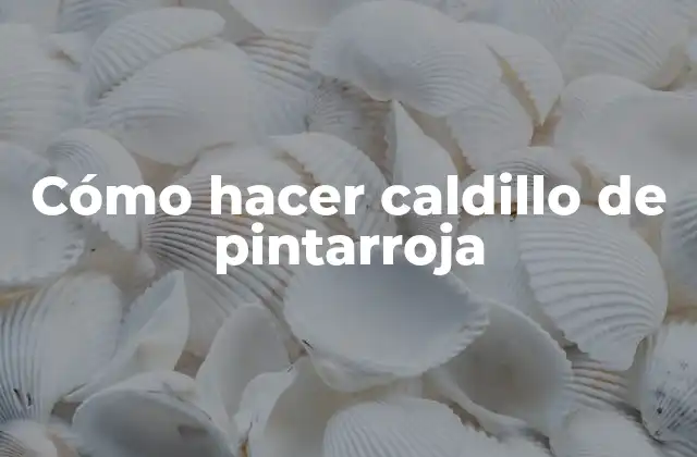 Cómo Hacer Caldillo de Pintarroja 2 ¿Qué es el caldillo de pintarroja?