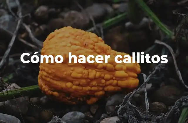 Cómo Hacer Callitos