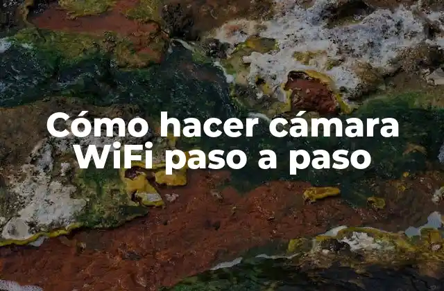 Cámara WiFi: qué es y para qué sirve