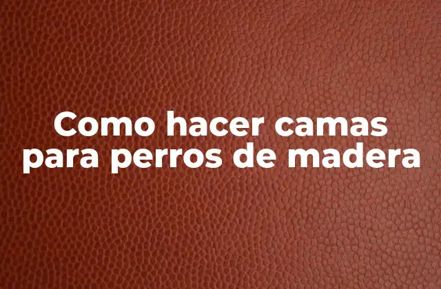 ¿Qué es una cama para perros de madera y para qué sirve?