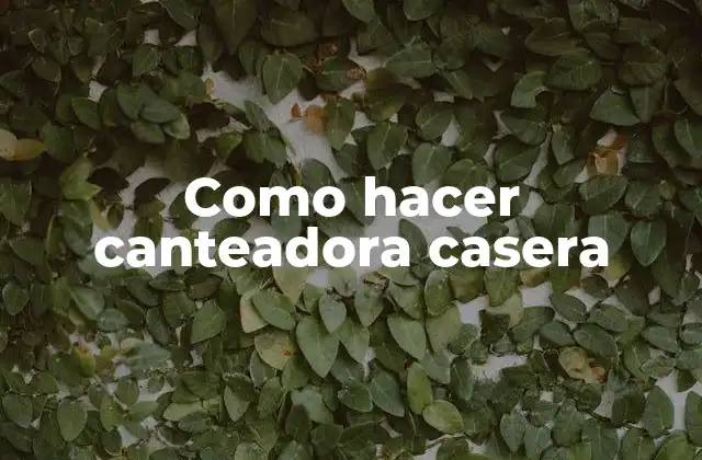 Como Hacer Canteadora Casera