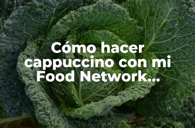 Cómo Hacer Cappuccino con Mi Food Network Espresso Maker