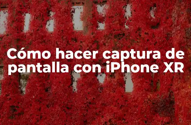 Cómo Hacer Captura de Pantalla con Iphone Xr