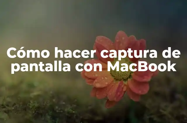 Cómo hacer captura de pantalla con MacBook