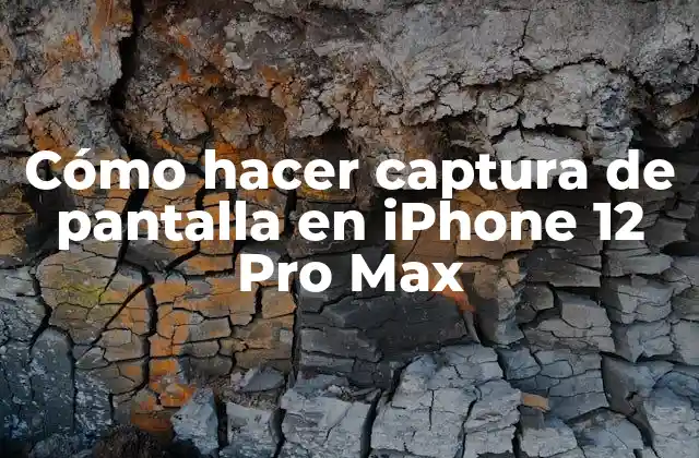 Cómo Hacer Captura de Pantalla en Iphone 12 Pro Max