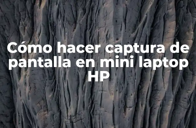 Cómo Hacer Captura de Pantalla en Mini Laptop Hp 2 Captura de pantalla en mini laptop HP