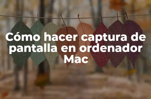 Cómo Hacer Captura de Pantalla en Ordenador Mac