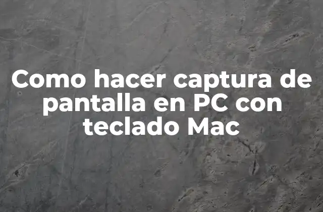 Como Hacer Captura de Pantalla en Pc con Teclado Mac 2 Captura de pantalla en PC con teclado Mac