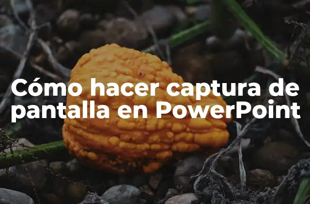 Captura de pantalla en PowerPoint