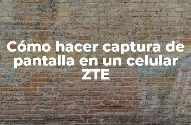 Cómo Hacer Captura de Pantalla en un Celular Zte 2 Captura de pantalla en un celular ZTE