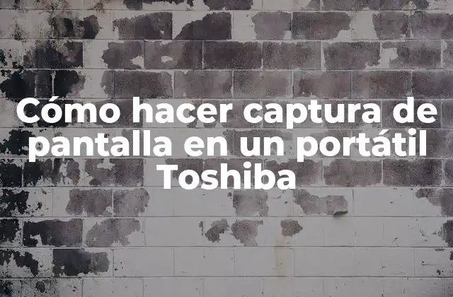 Cómo Hacer Captura de Pantalla en un Portátil Toshiba