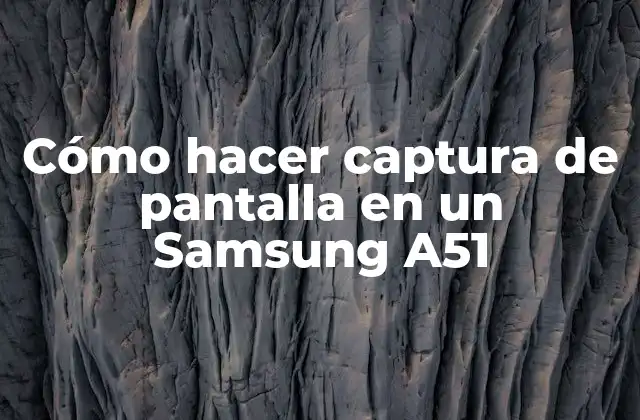 Cómo Hacer Captura de Pantalla en un Samsung A51 2 Cómo hacer captura de pantalla en un Samsung A51