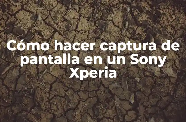 Cómo Hacer Captura de Pantalla en un Sony Xperia