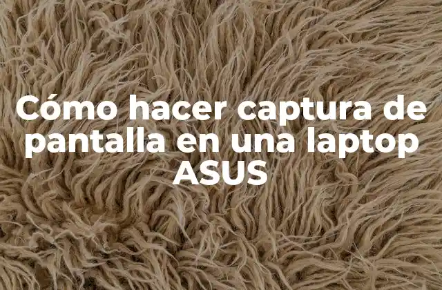 Cómo Hacer Captura de Pantalla en una Laptop Asus