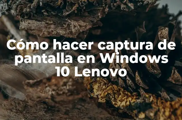 Cómo Hacer Captura de Pantalla en Windows 10 Lenovo