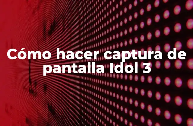 Captura de pantalla Idol 3