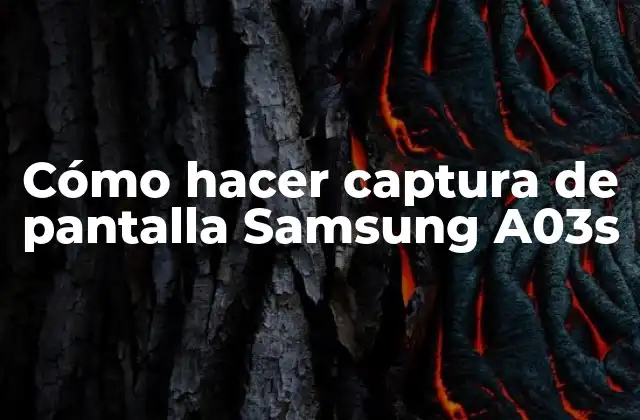 Captura de pantalla Samsung A03s