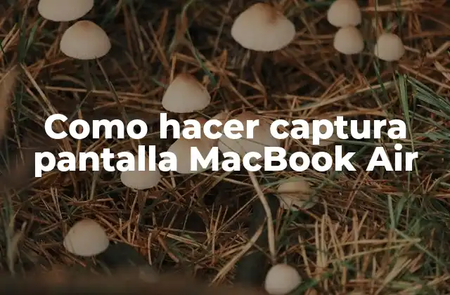 Como Hacer Captura Pantalla Macbook Air