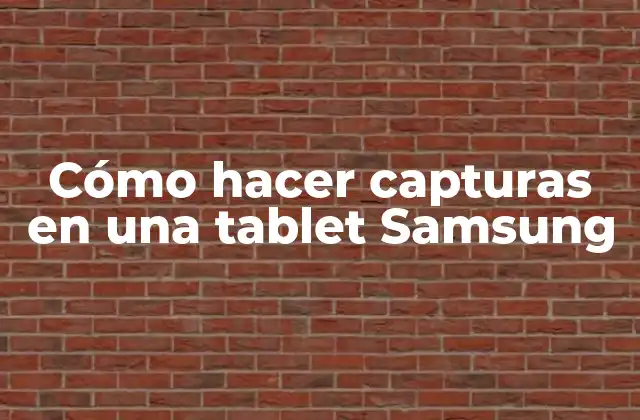 Cómo Hacer Capturas en una Tablet Samsung