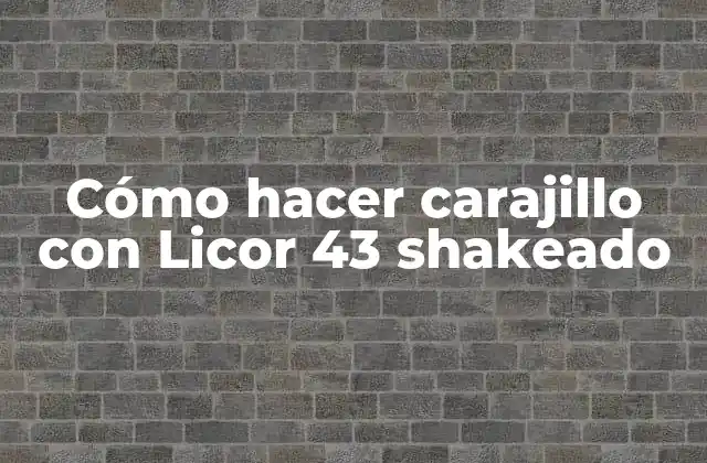 Cómo Hacer Carajillo con Licor 43 Shakeado
