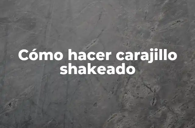 Cómo hacer carajillo shakeado