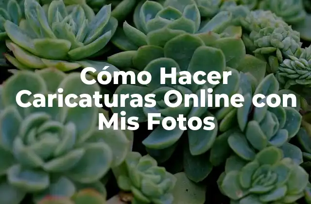 Cómo Hacer Caricaturas Online con Mis Fotos