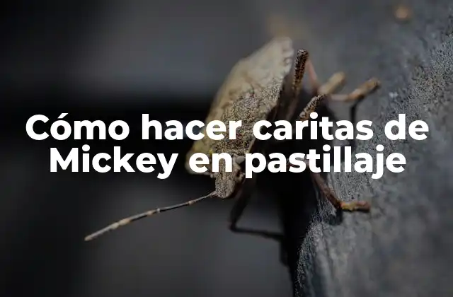 Cómo Hacer Caritas de Mickey en Pastillaje