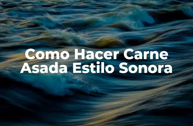 Como Hacer Carne Asada Estilo Sonora 2 Carne Asada Estilo Sonora: ¿Qué es y para qué sirve?