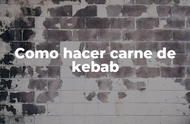 Como Hacer Carne de Kebab 2 Qué es carne de kebab y para qué sirve