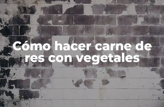 Cómo Hacer Carne de Res con Vegetales