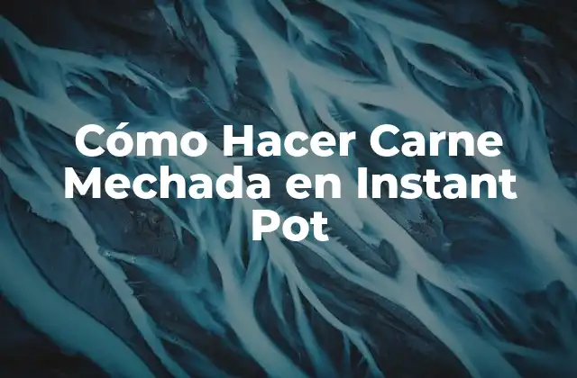 Cómo Hacer Carne Mechada en Instant Pot