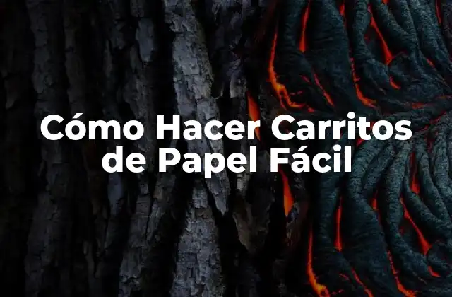 Cómo Hacer Carritos de Papel Fácil 2 Cómo Hacer Carritos de Papel Fácil