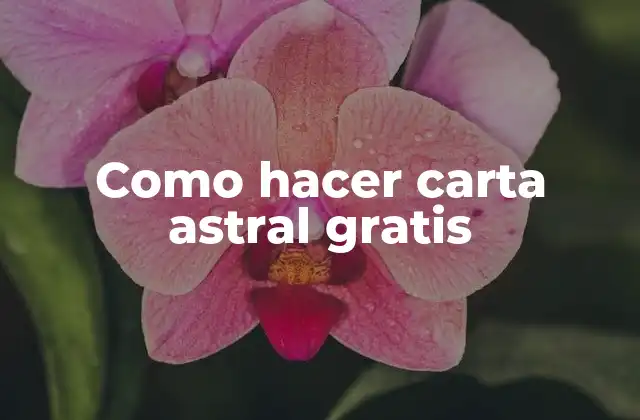 Como Hacer Carta Astral Gratis 2 ¿Qué es una carta astral?