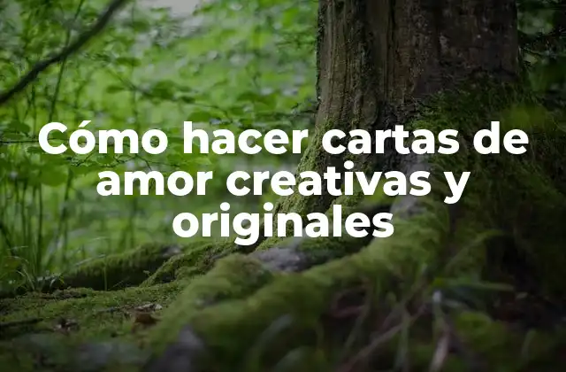 Cómo Hacer Cartas de Amor Creativas y Originales