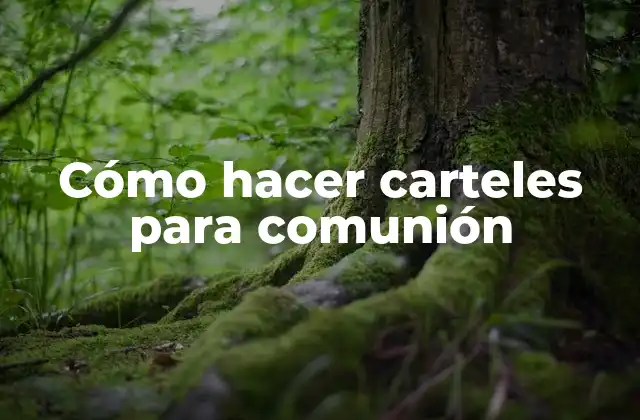 Cómo Hacer Carteles para Comunión 2 Cómo hacer carteles para comunión