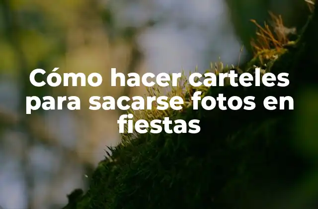 Cómo Hacer Carteles para Sacarse Fotos en Fiestas