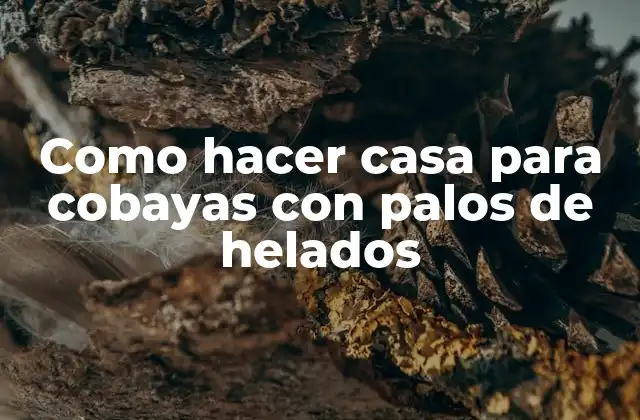 Como Hacer Casa para Cobayas con Palos de Helados