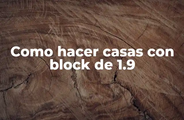 Como Hacer Casas con Block de 1.9 2 ¿Qué son los block de 1.9?