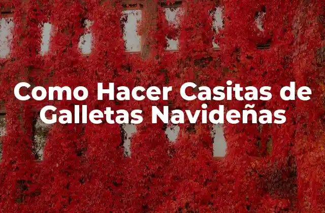 Como Hacer Casitas de Galletas Navideñas