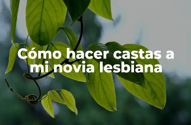 Cómo Hacer Castas a Mi Novia Lesbiana